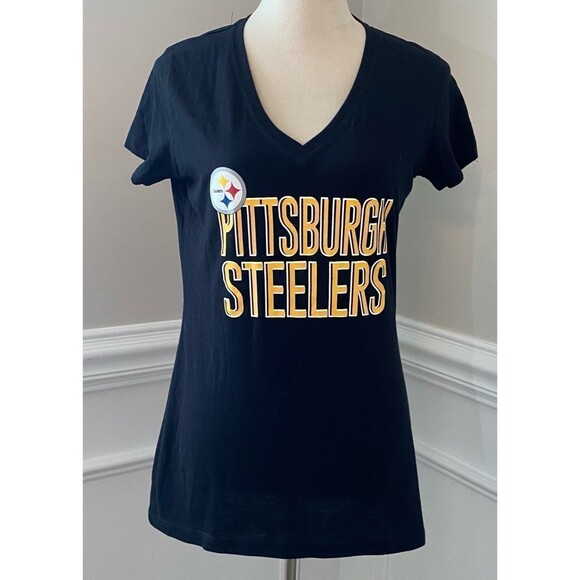 NFL T-Shirt Women's Size M Color Navy Pittsburgh Steelers Sleepwear Top - Picture 4 of 9